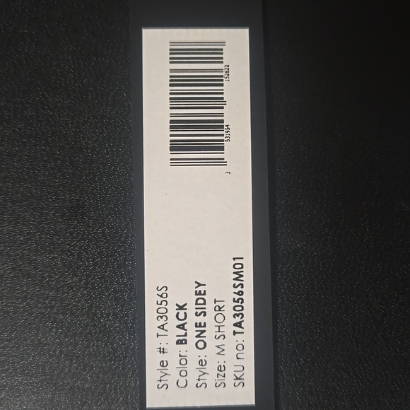 TA3 One Shoulder Black One Piece Swimsuit - Medium Short - Picture 8 of 8